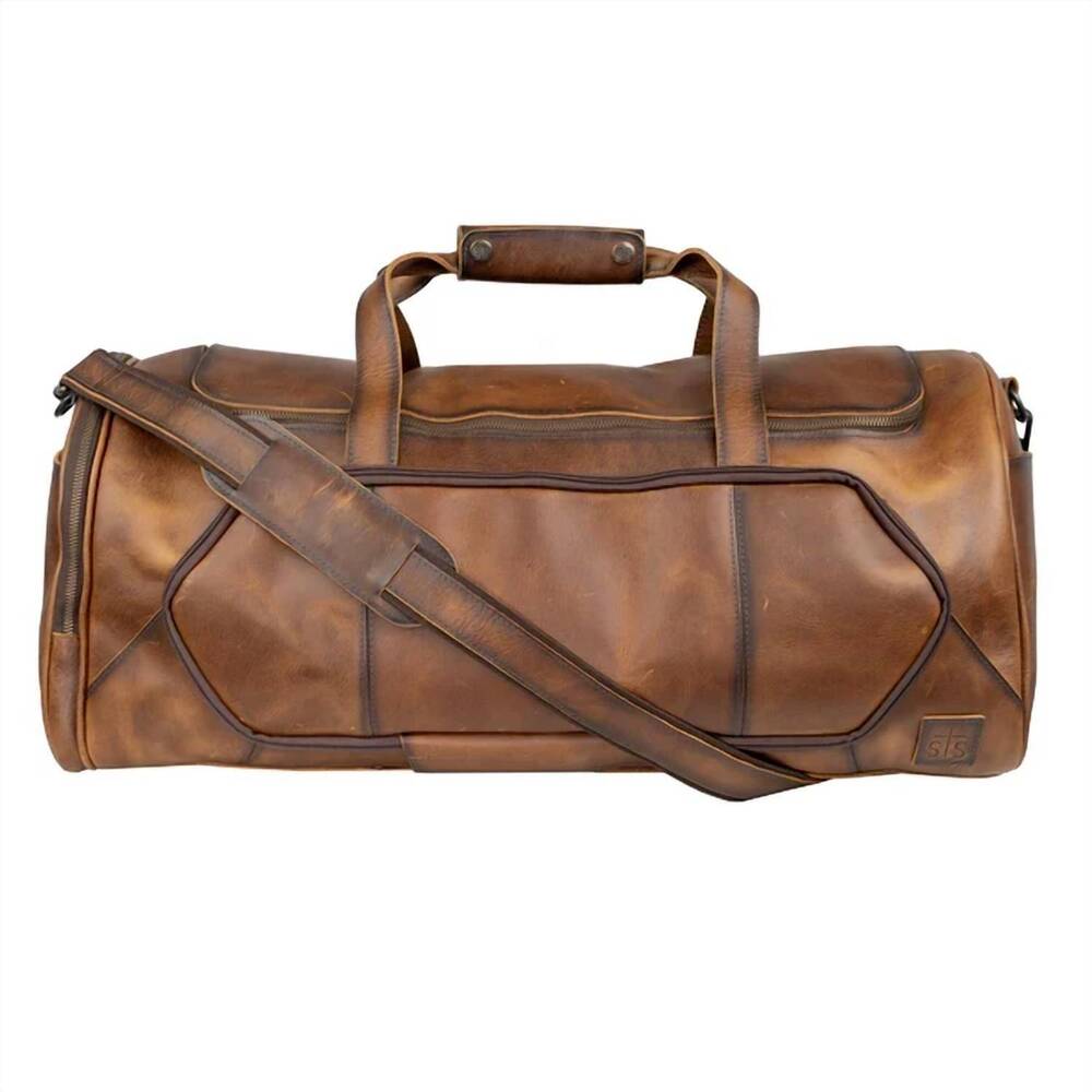 NEW STS RANCHWEAR unisex - tucson western duffle bag in brown